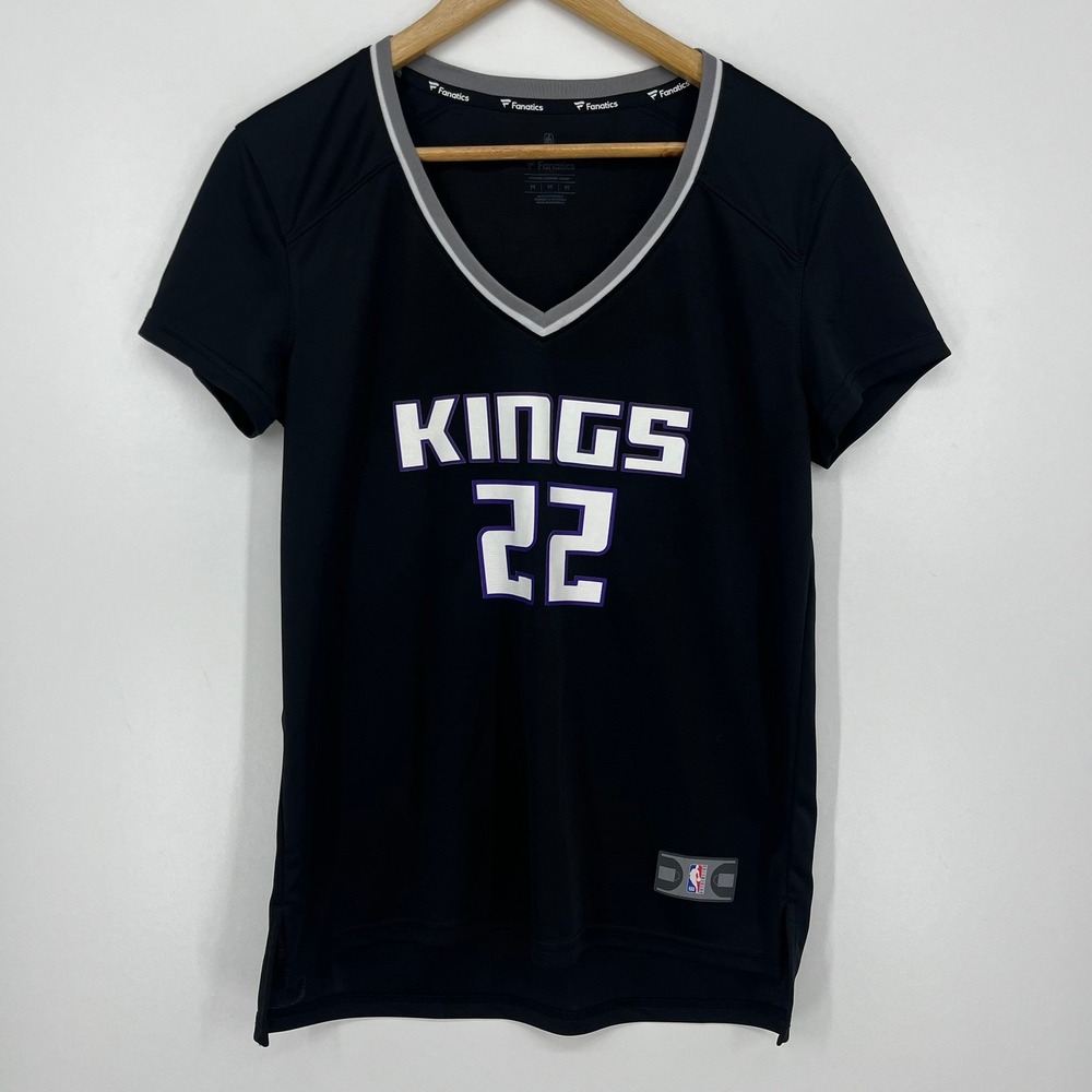 Fanatics Sacramento Kings Richaun Holmes #22 NBA Jersey Shirt Black Womens M